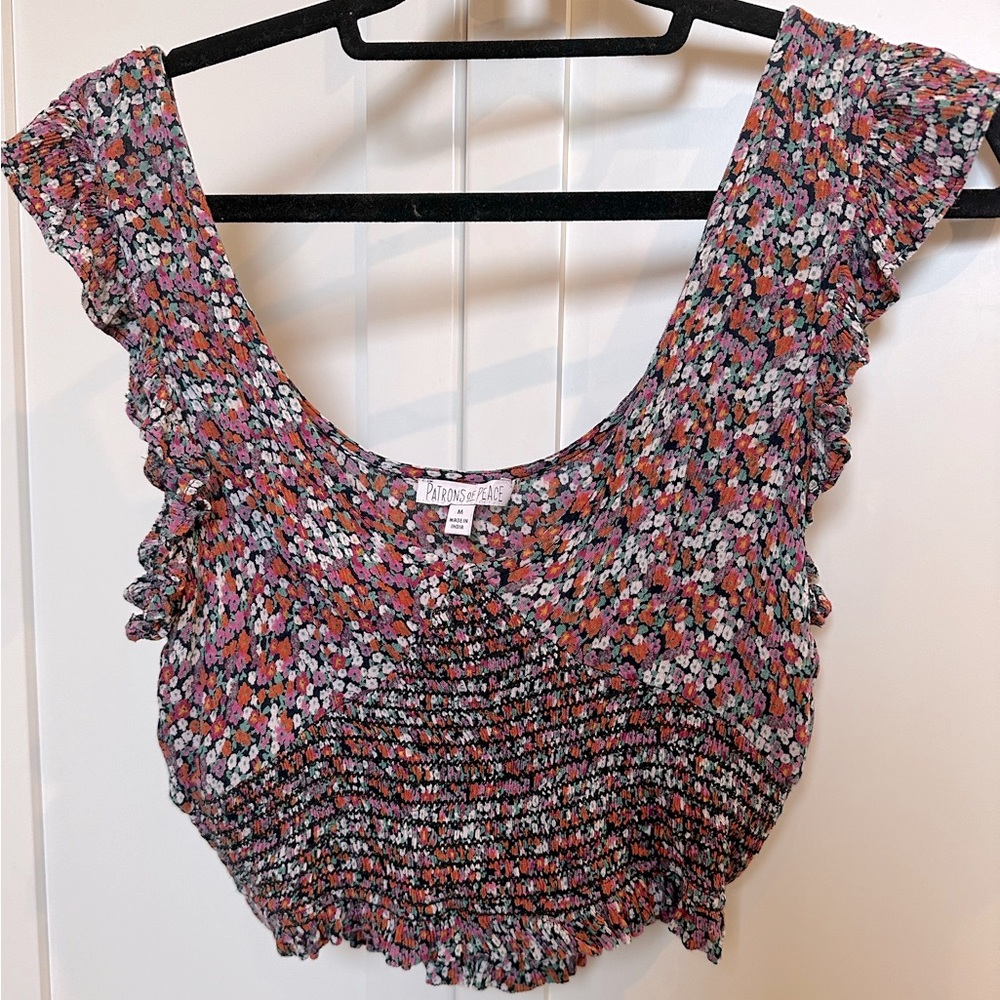 Floral crop top